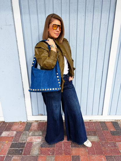 Sherry Suede Bag Blue