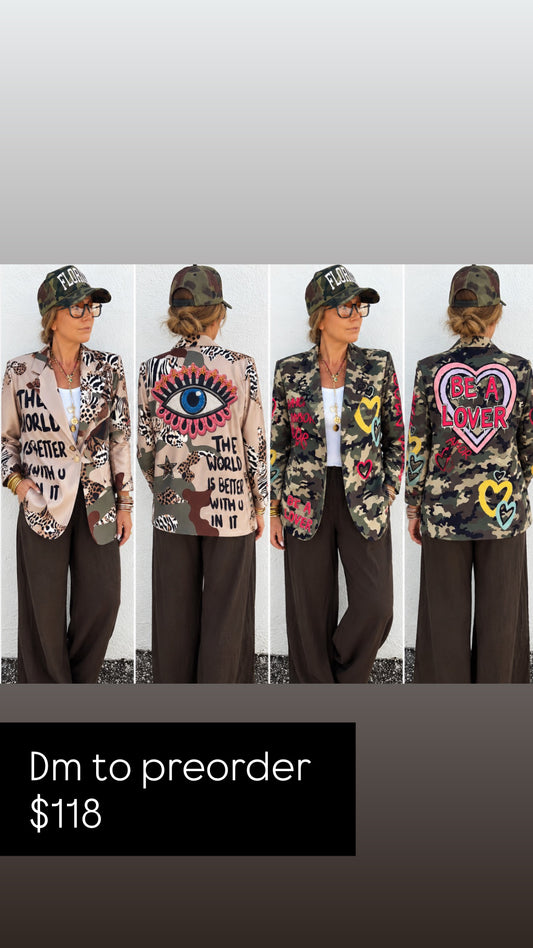 Knox Blazer (heart camo)
