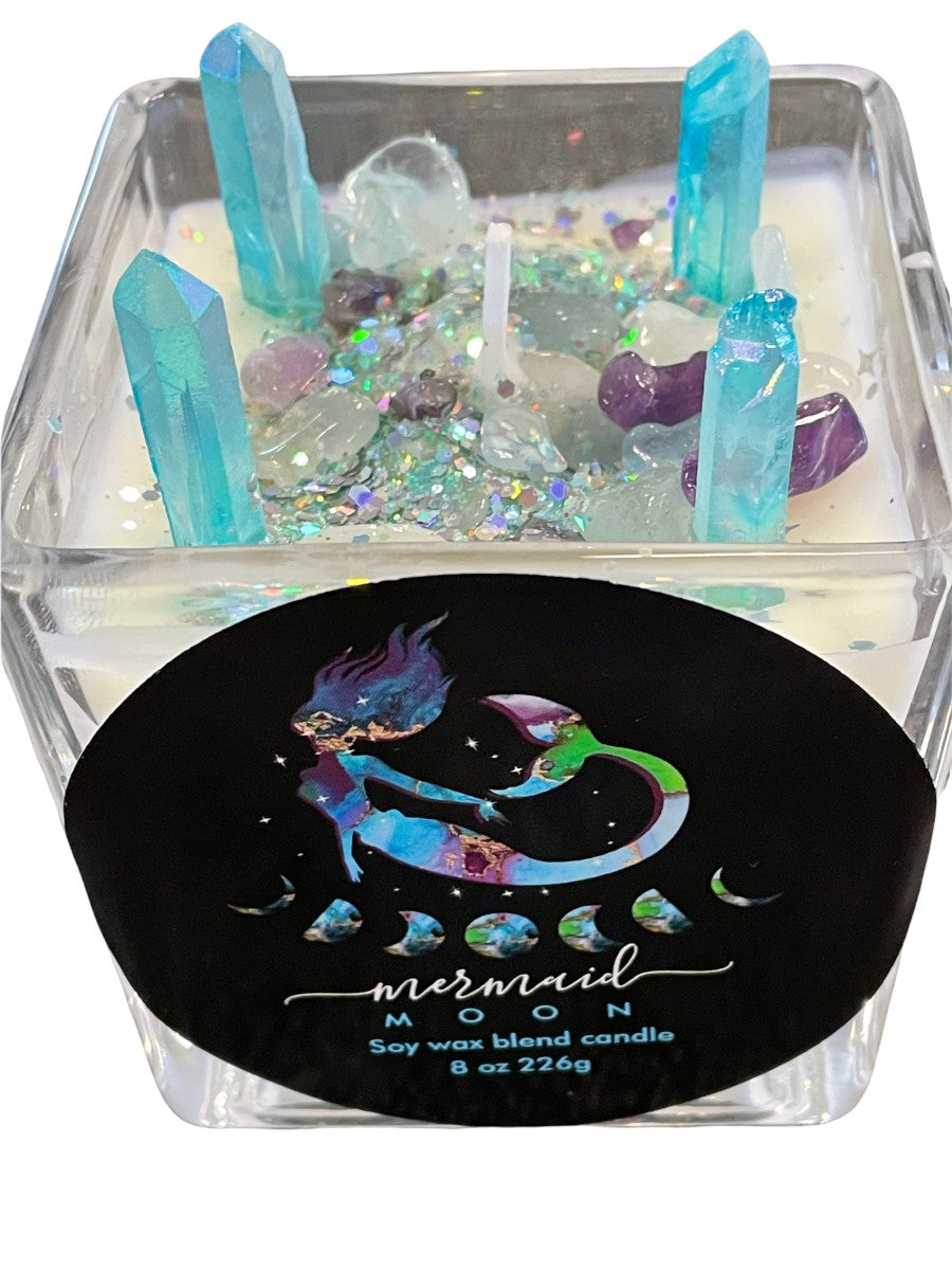 Mermaid Moon Goddess Candle