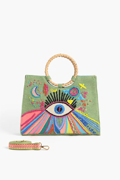 Groovy Evil Eye Tote
