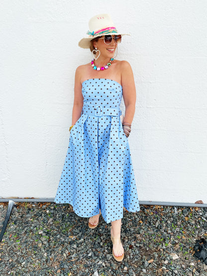 Diane Polka Dot Dress - Pink- FINAL SALE