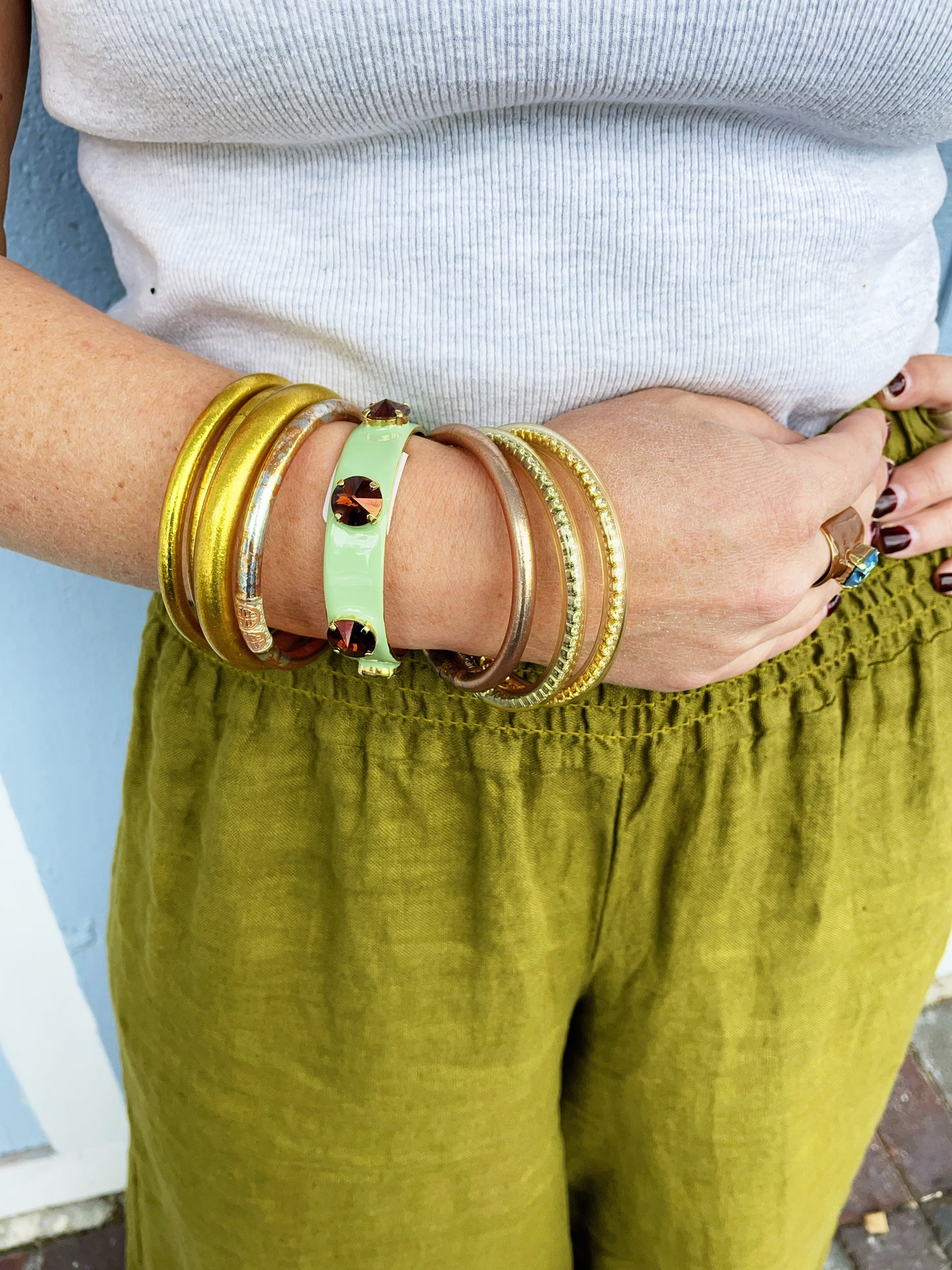Linsey Cuff in Midnight Express- Matcha