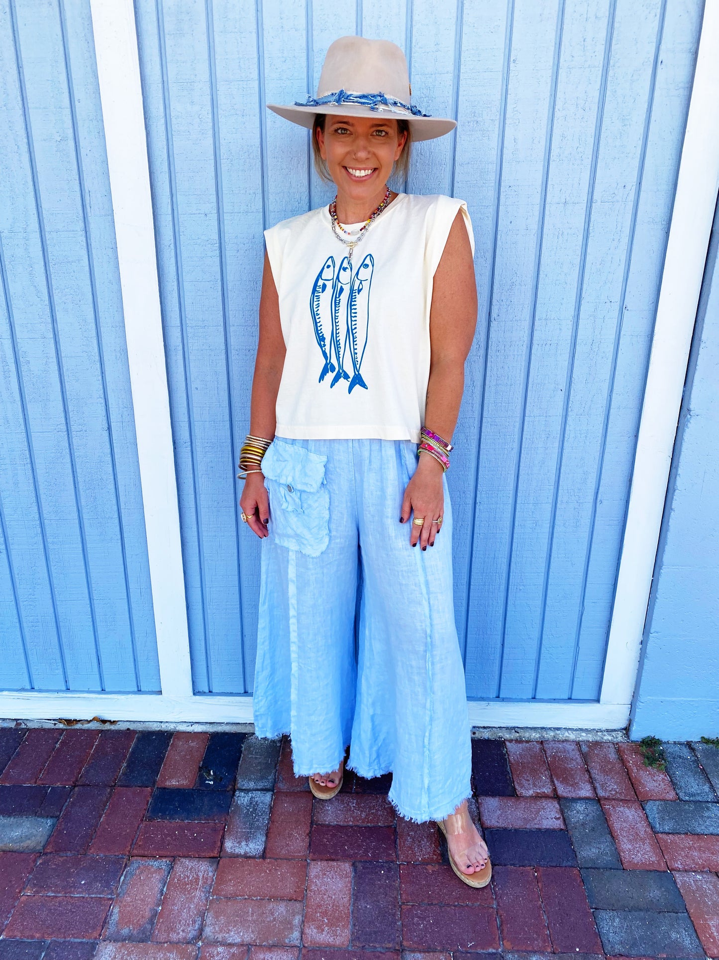 Melissa Linen Wide Leg Pant- 3 colors