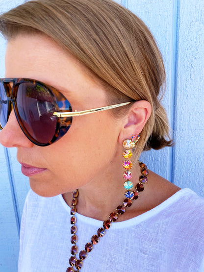 Lilibet Earrings Single in Watermelon Mix