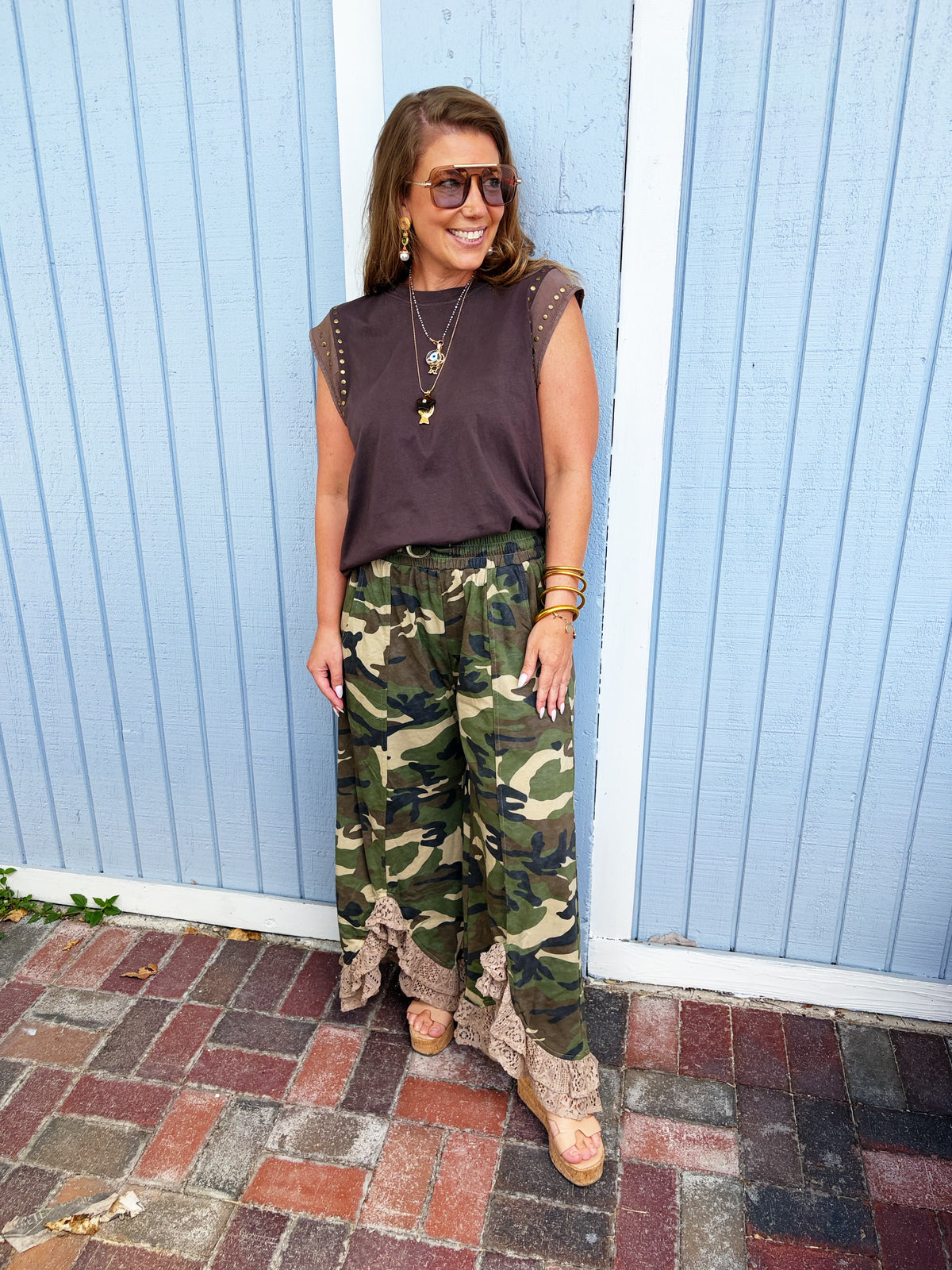 Vintage Lace Camo Pants
