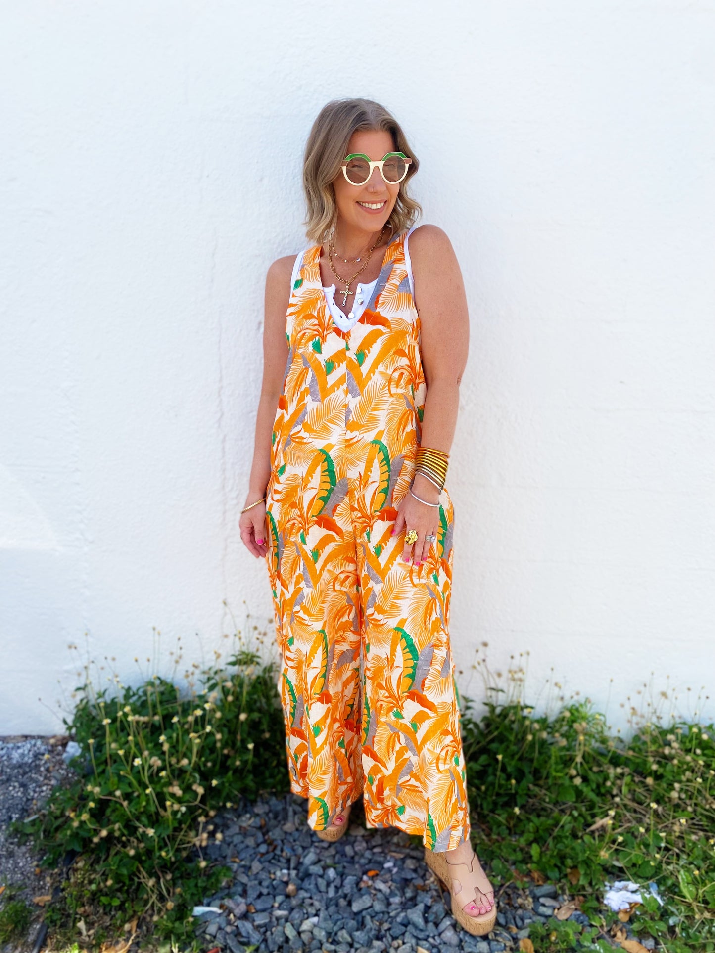 Penny Jumpsuit Orange *FINAL SALE