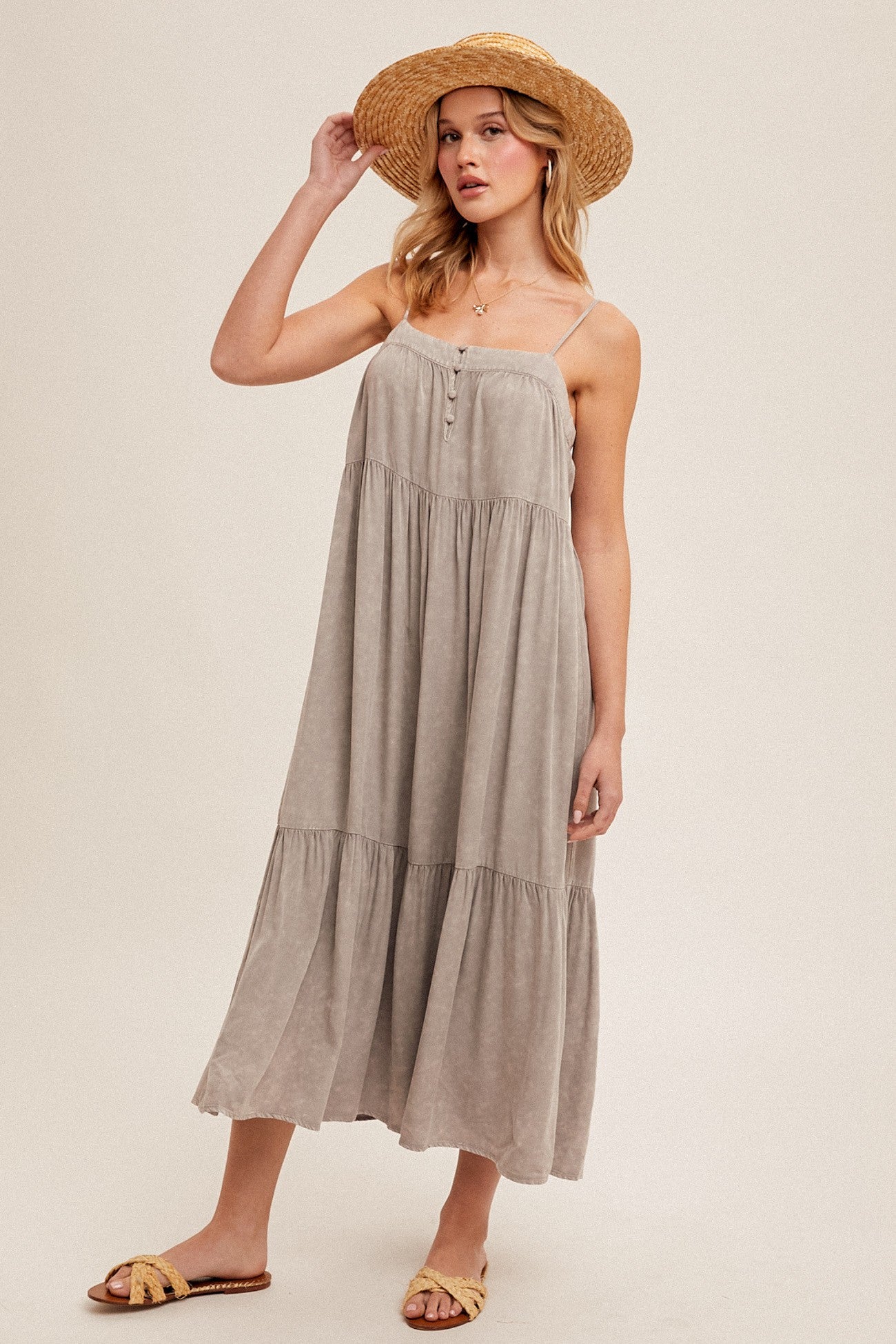 Tiered Midi Comfort Dress *FINAL SALE
