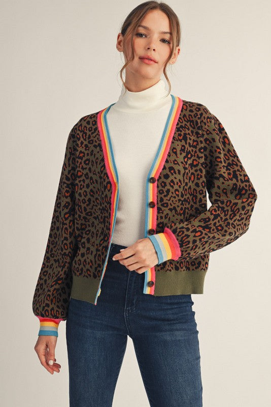 Jesica Cardigan in OLIVE