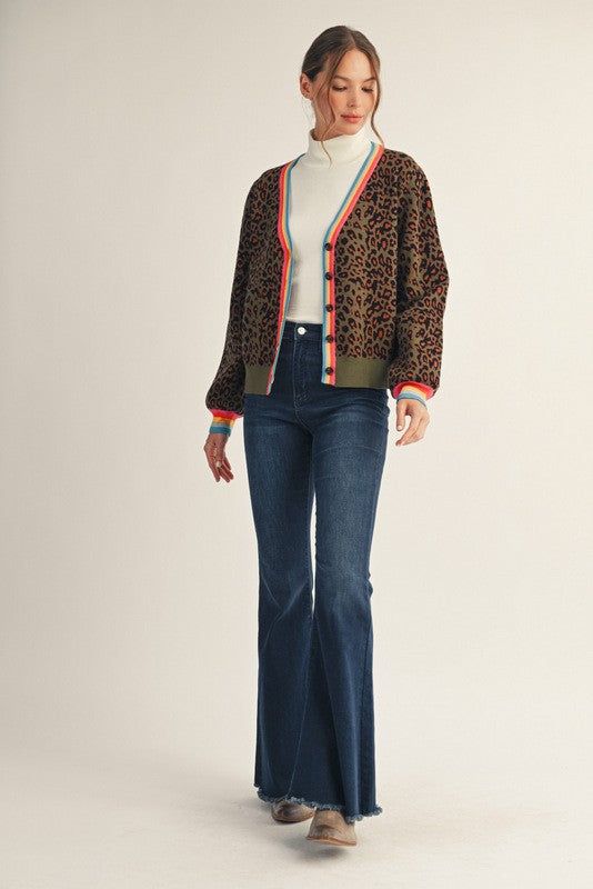 Jesica Cardigan in OLIVE