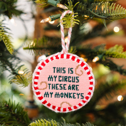 Needlepoint Ornament - This Is My Circus