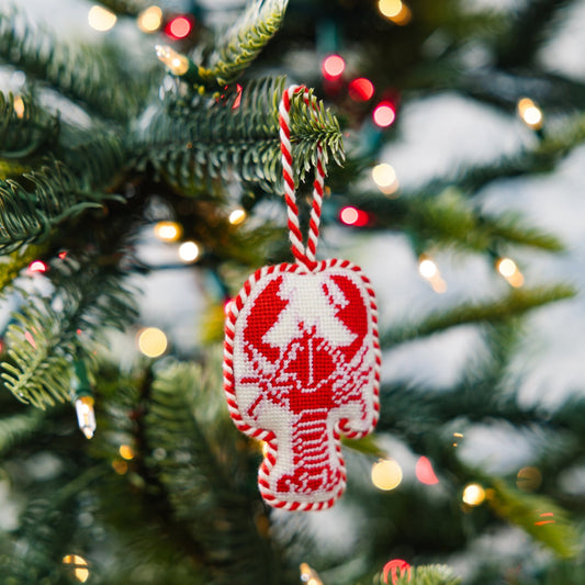 Needlepoint Icon Ornament - Lobster