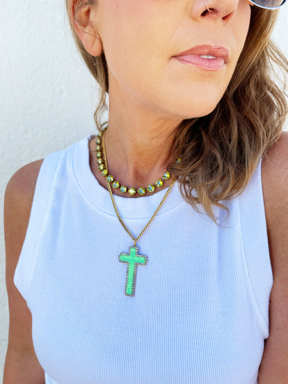 Gloria Necklace in Mint