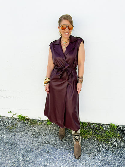 Winnie Dress in Merlot