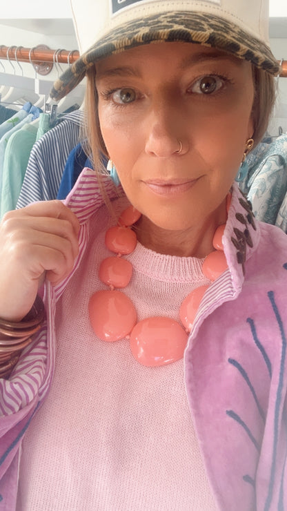 Charlotte Necklace Pink *FINAL SALE