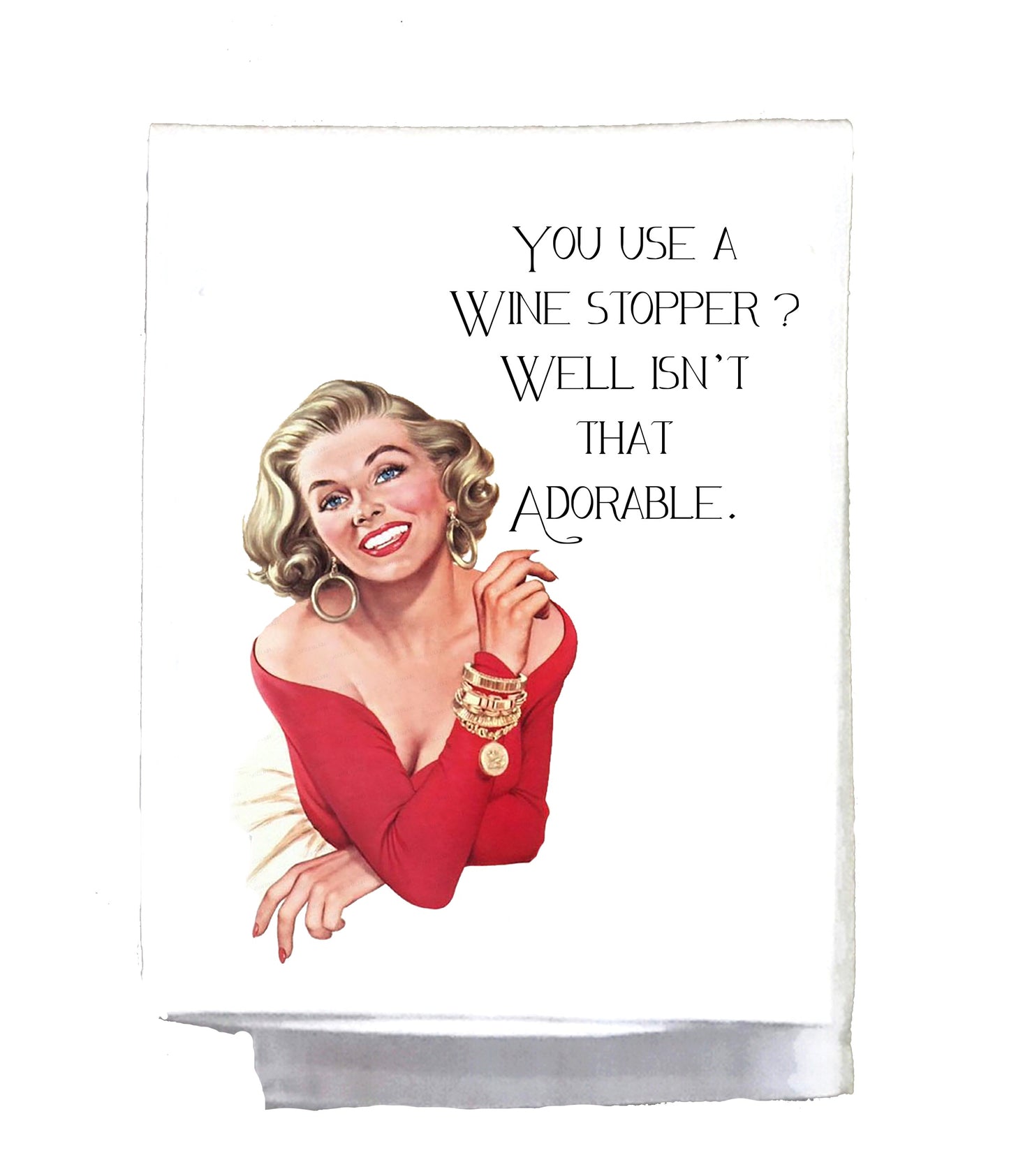 Tea Towel - Wine Stopper