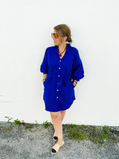 Ansel Dress in Royal Blue