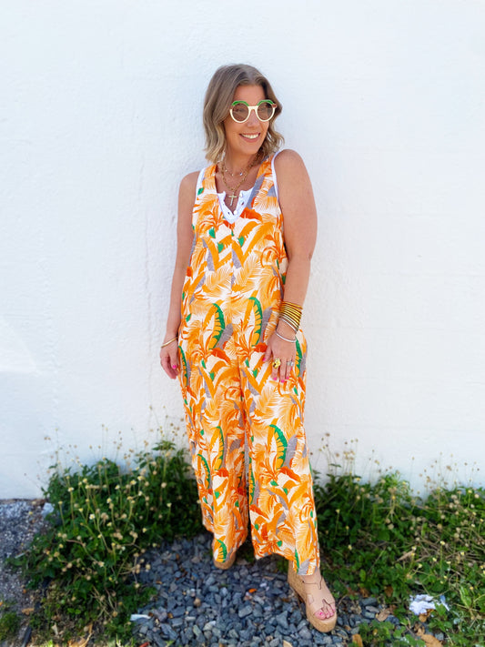 Penny Jumpsuit Orange *FINAL SALE