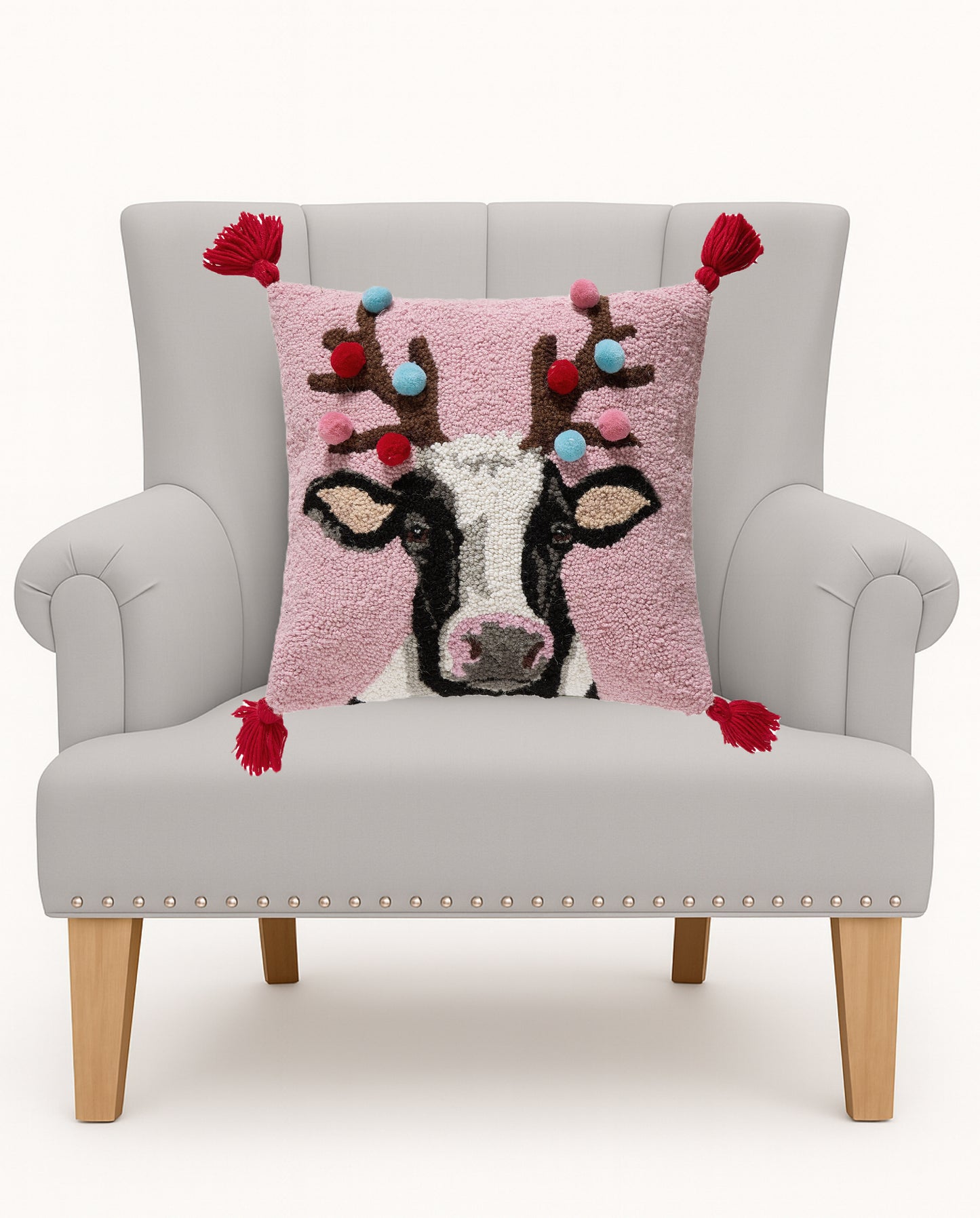 Cow Reindeer Pillow PREORDER