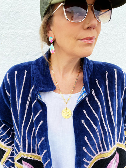 Meadow Earrings- Clear Rainbow