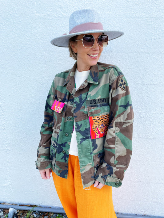 Camo Jacket with Tiger