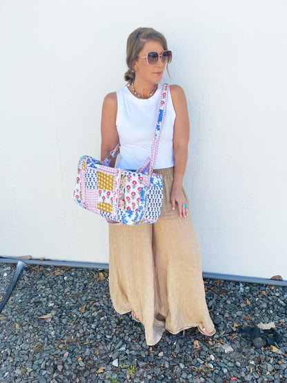 Patchwork Duffle Bag