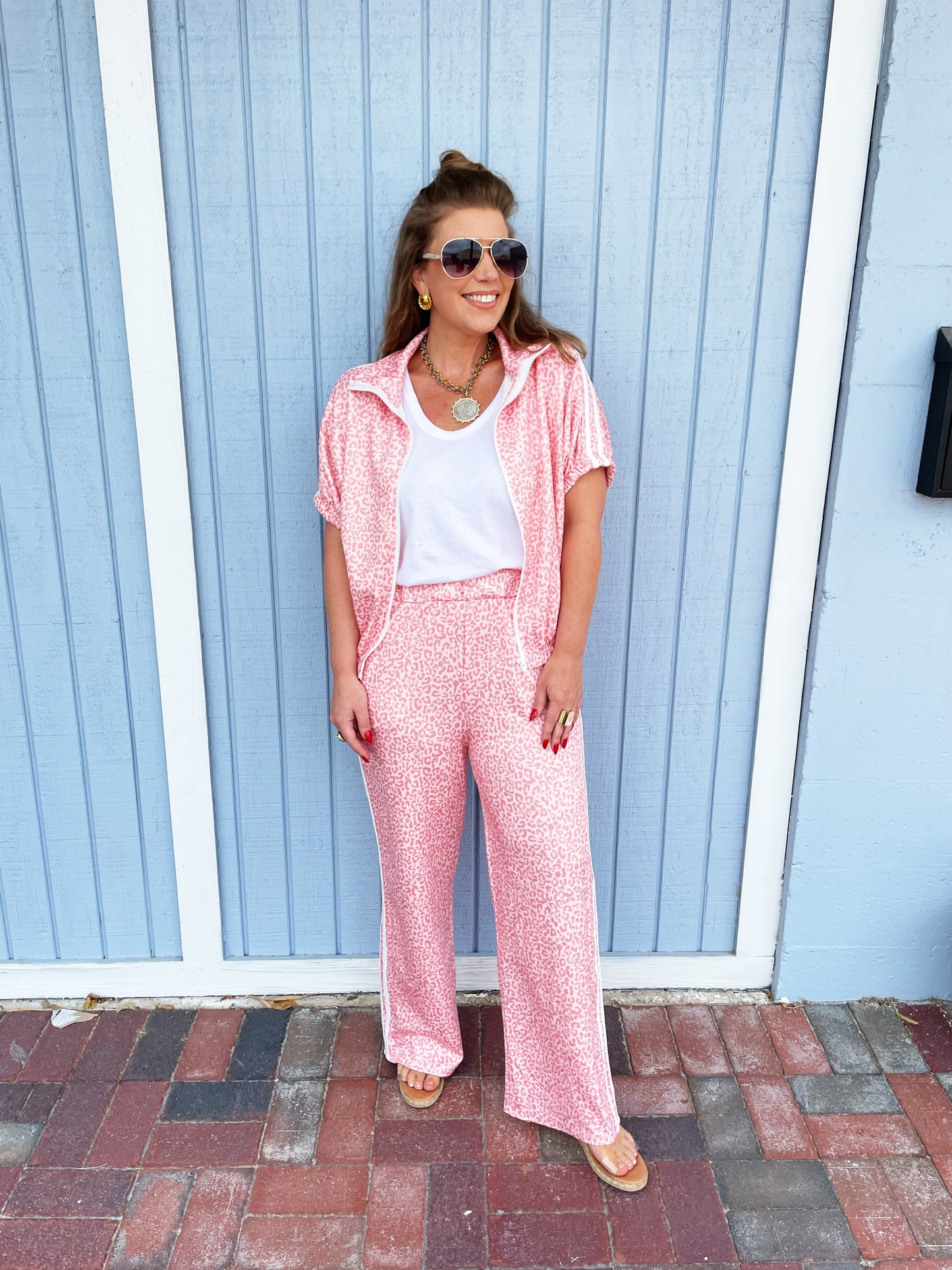 Landry Pink Leopard Set