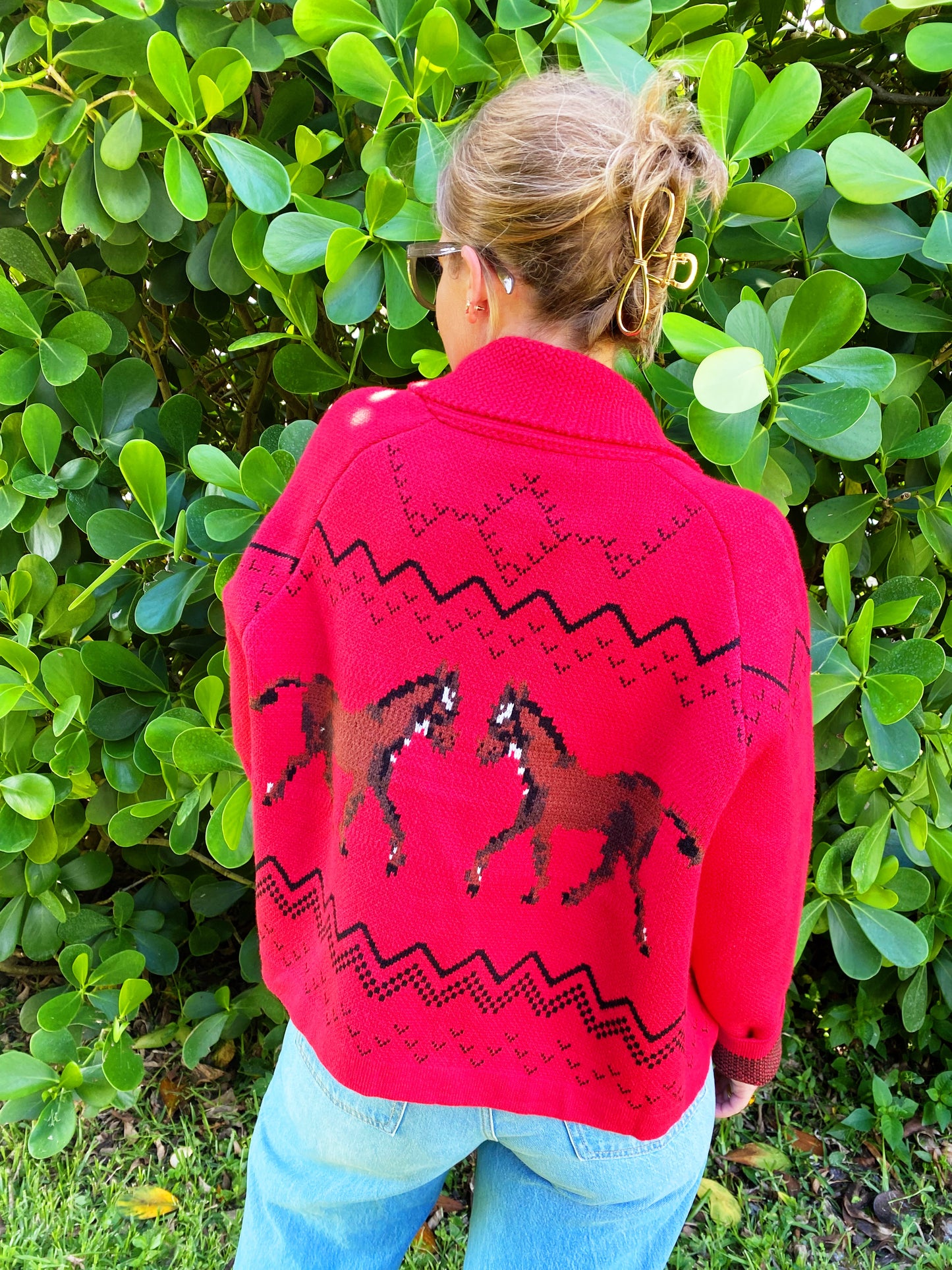 Giddyup Sweater in Red