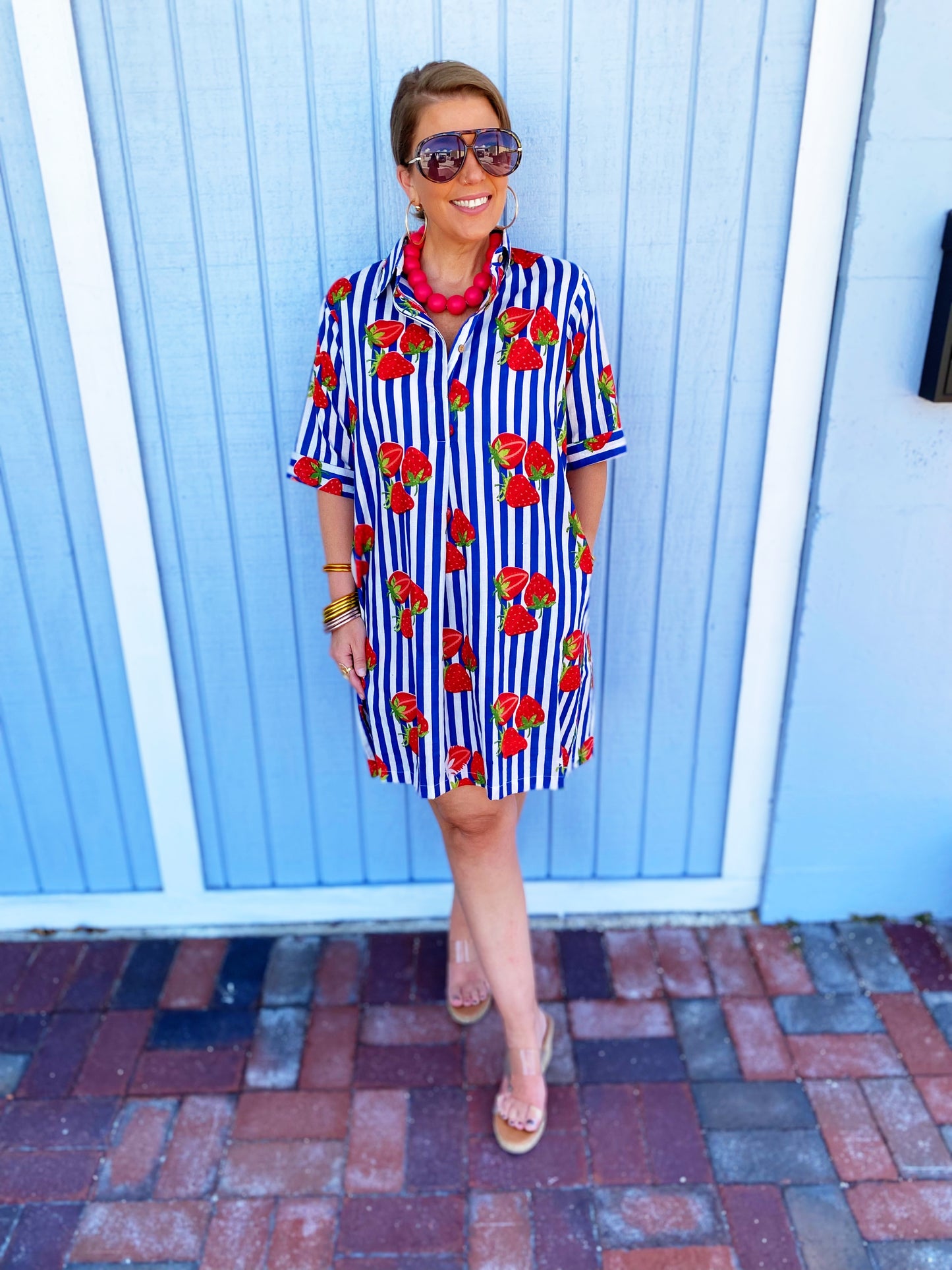 Maxine Strawberry Dress