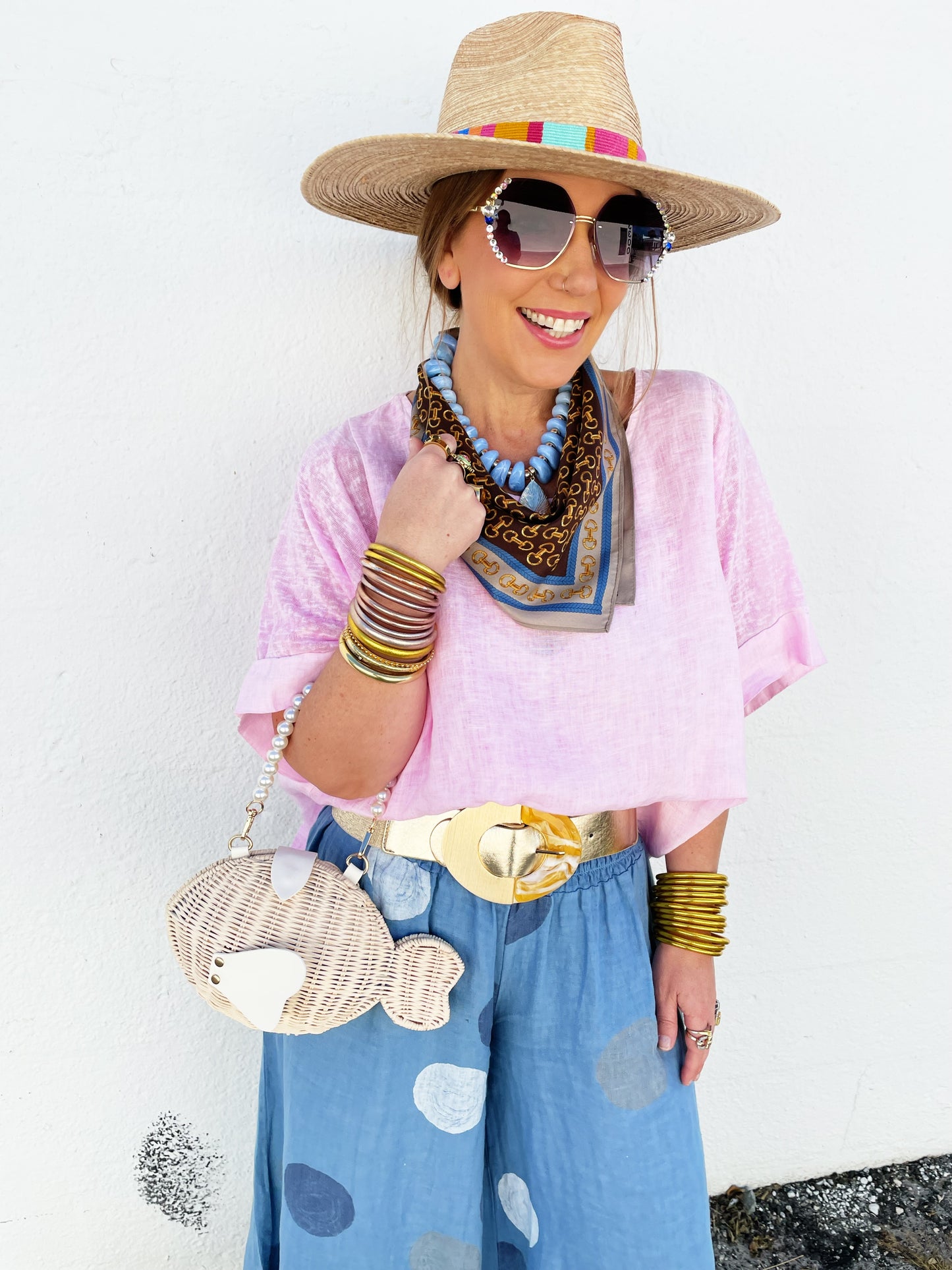 Caroline Sunglasses in Purple Lens