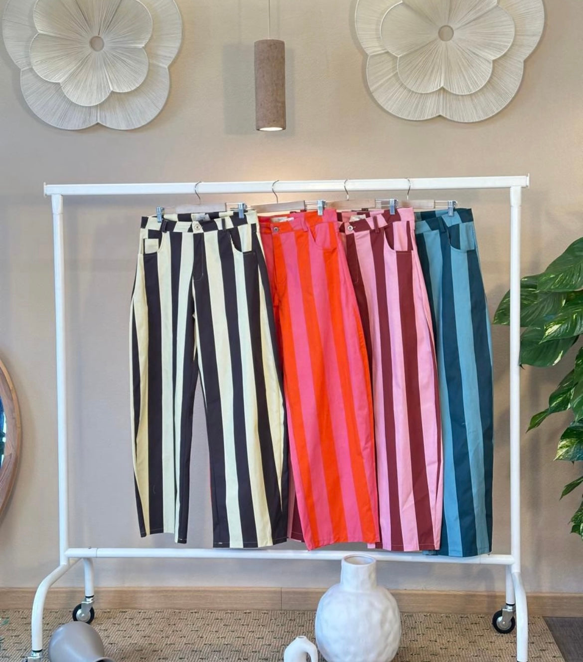 Charlie Pant in Orange /PInk