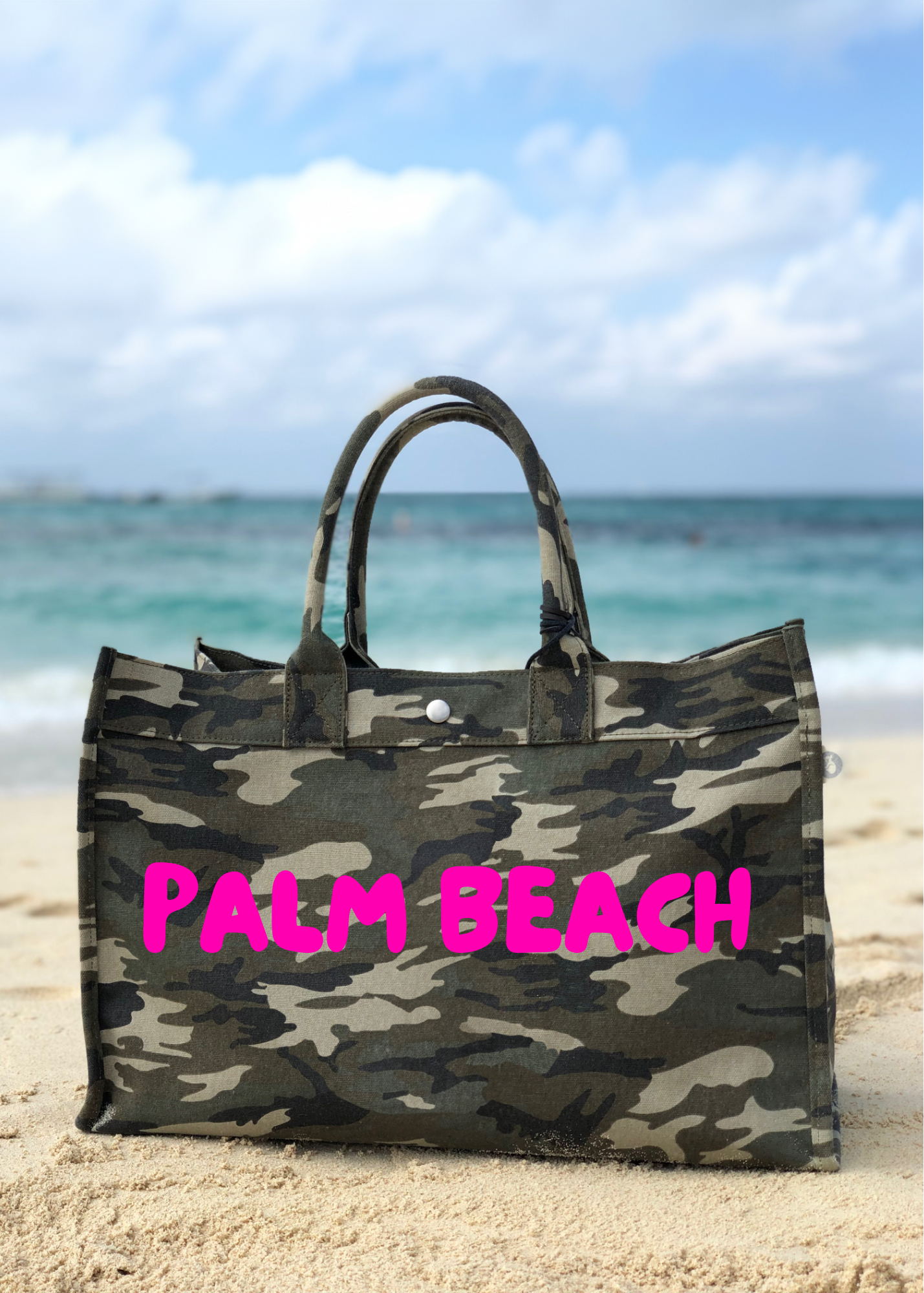 Palm Beach Camo Tote