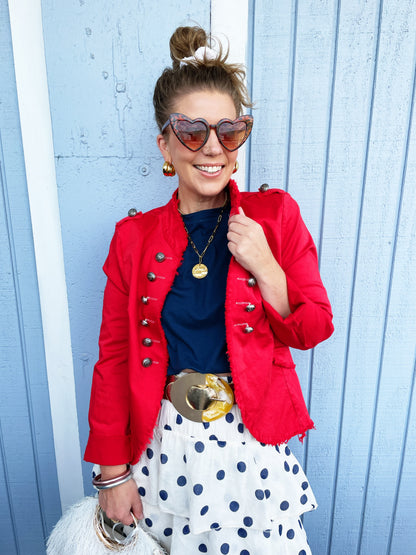 Avery Jacket in Red