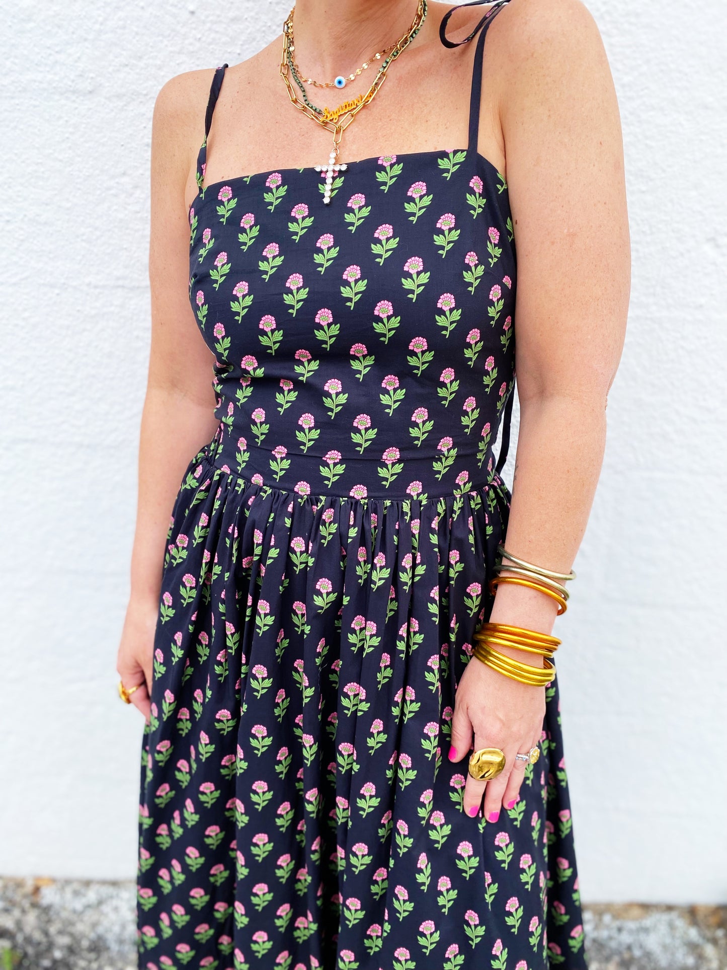 Floral Crop Top and Skirt Set Medium