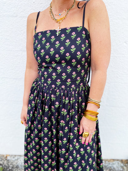 Floral Crop Top and Skirt Set Medium