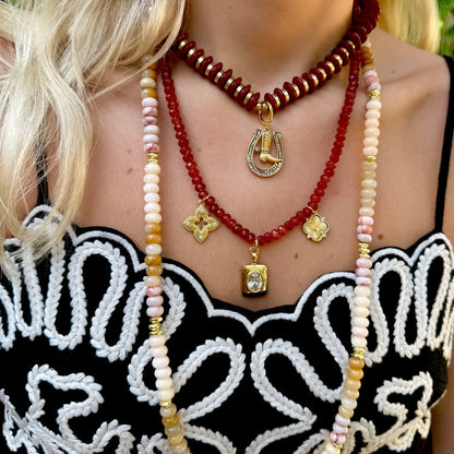 Lanny Beaded Horshoe Necklace