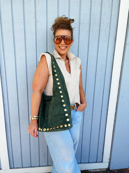 Sherry Suede Bag Green