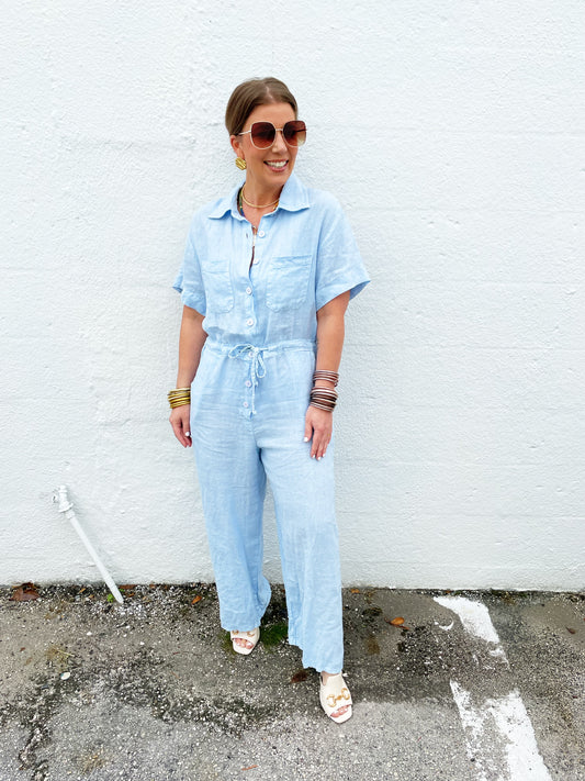 Bailey Jumpsuit Baby Blue