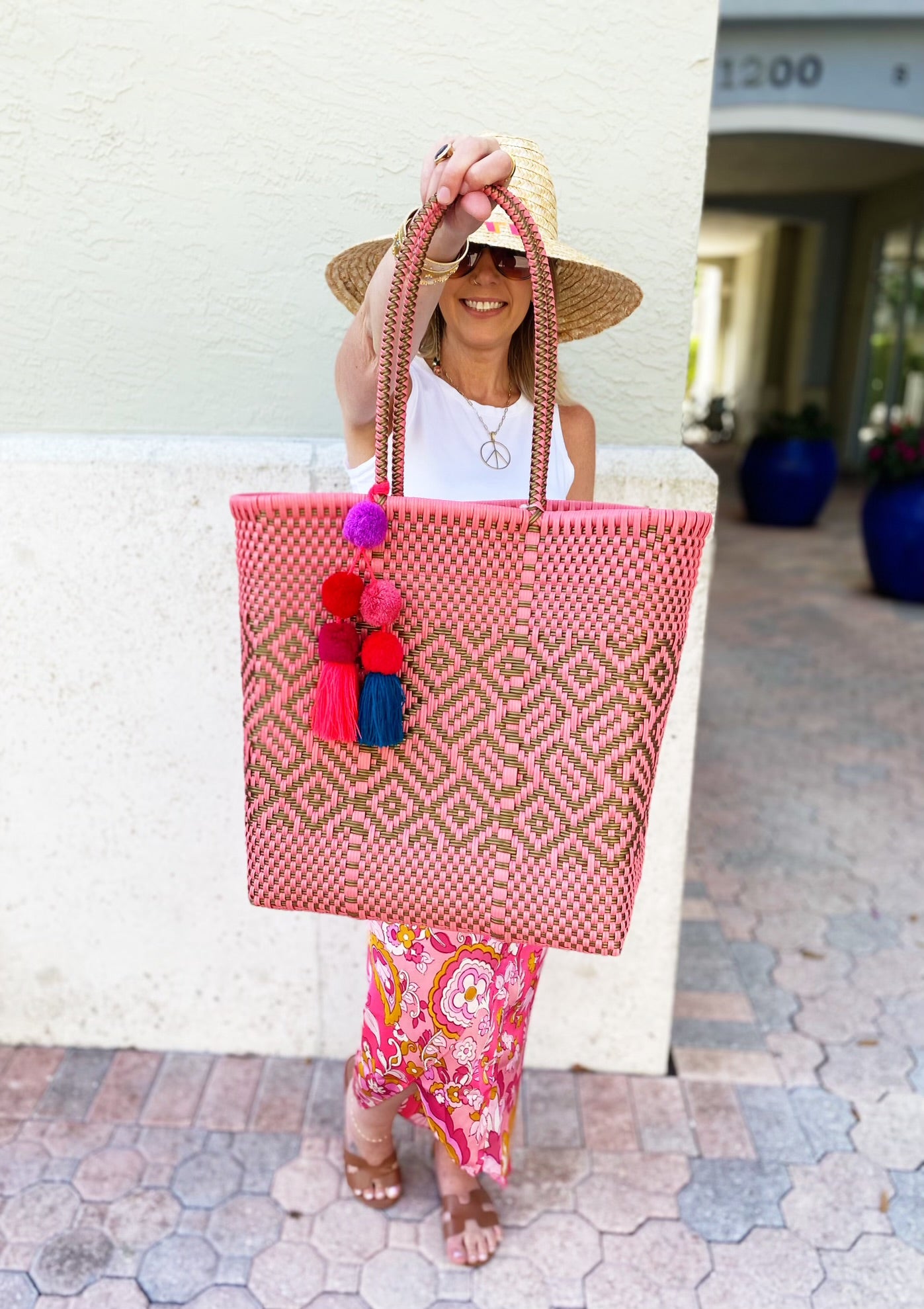 Medium Woven Tote Bag * FINAL SALE