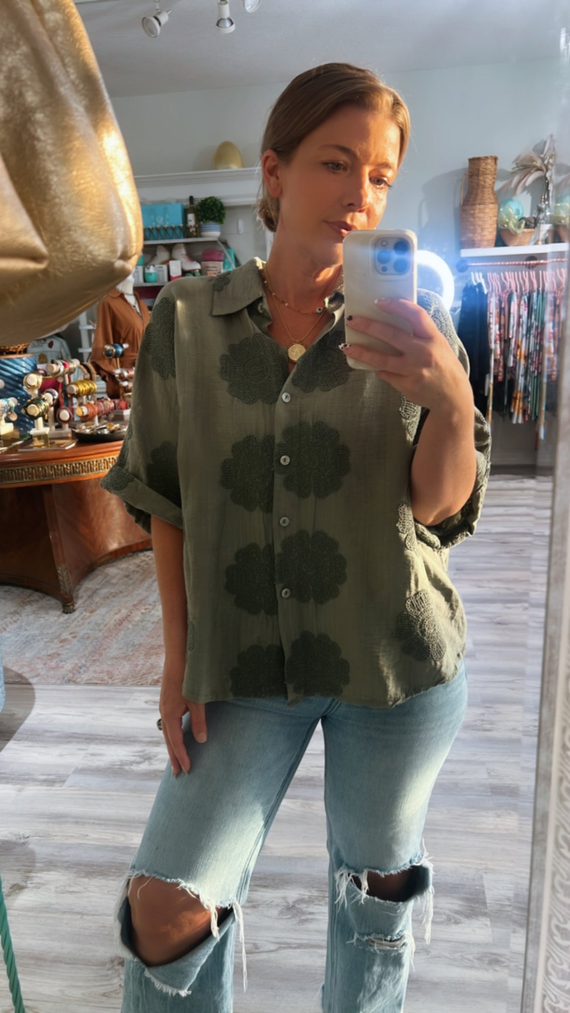 Saint Top in green