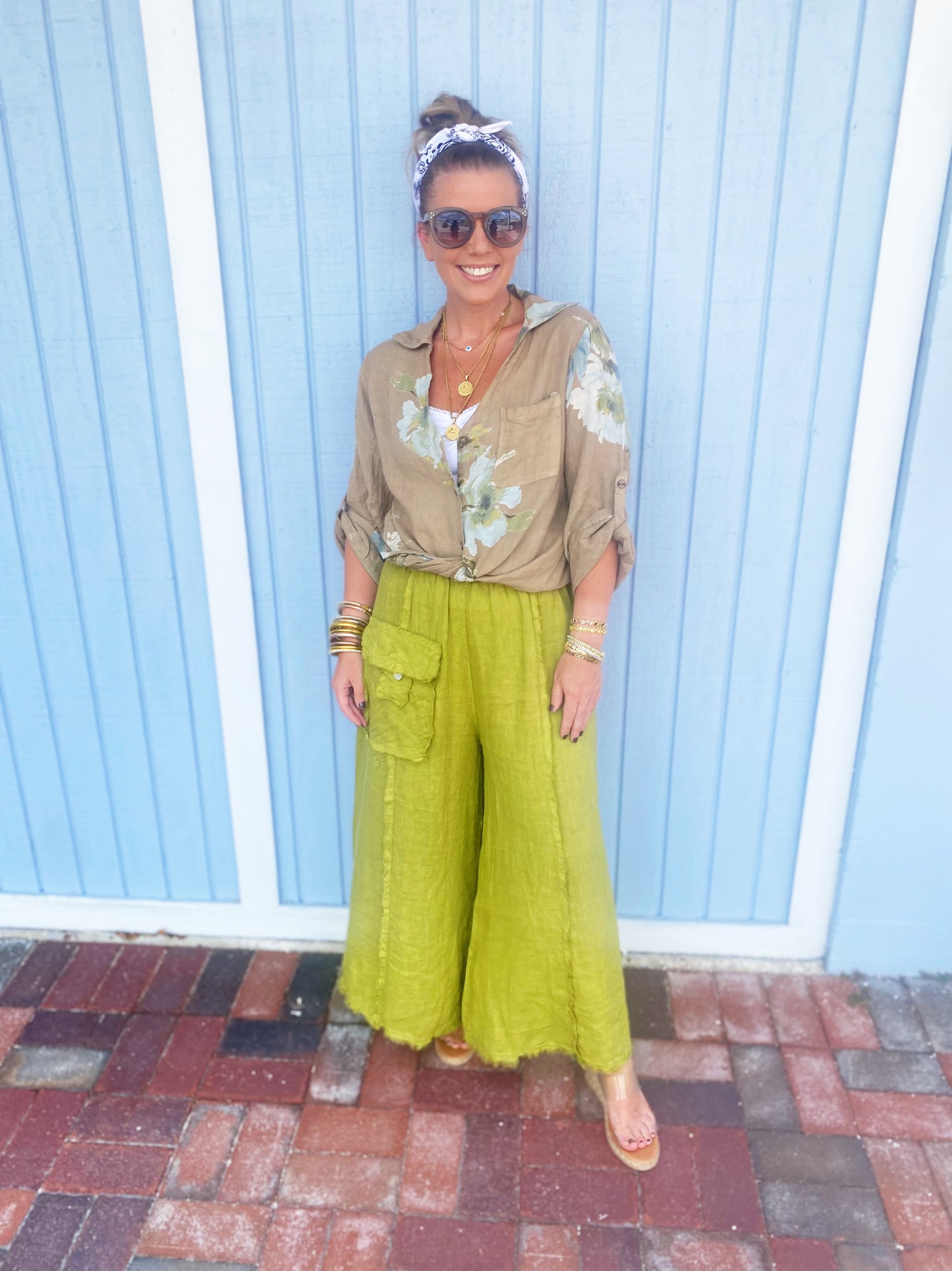 Melissa Linen Wide Leg Pant- 3 colors