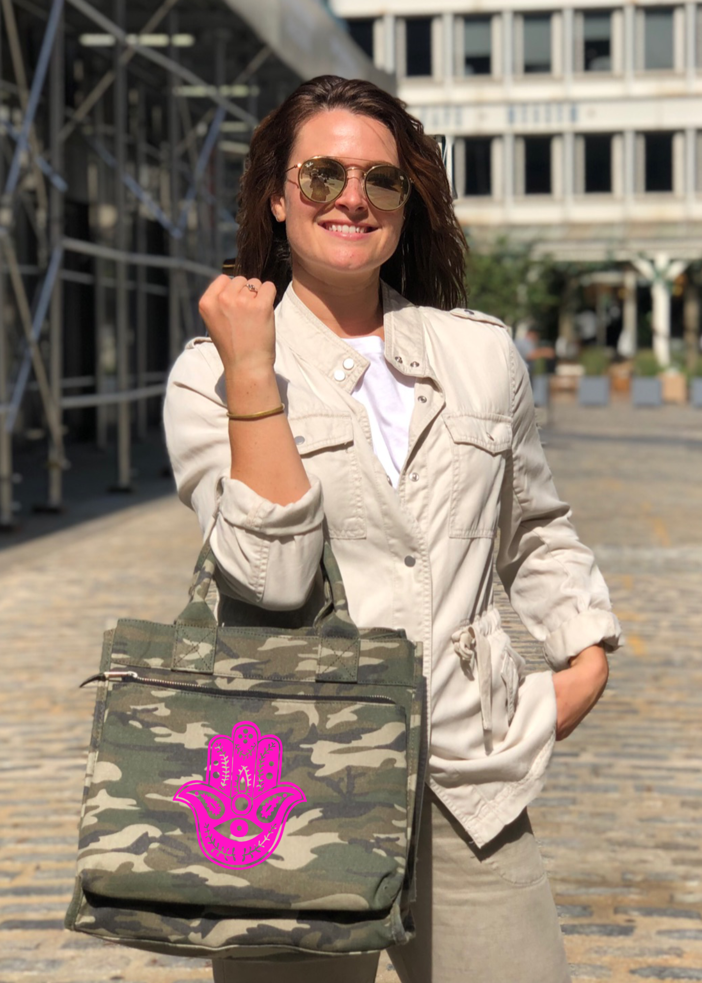 Future Green Camo Hamsa Bag