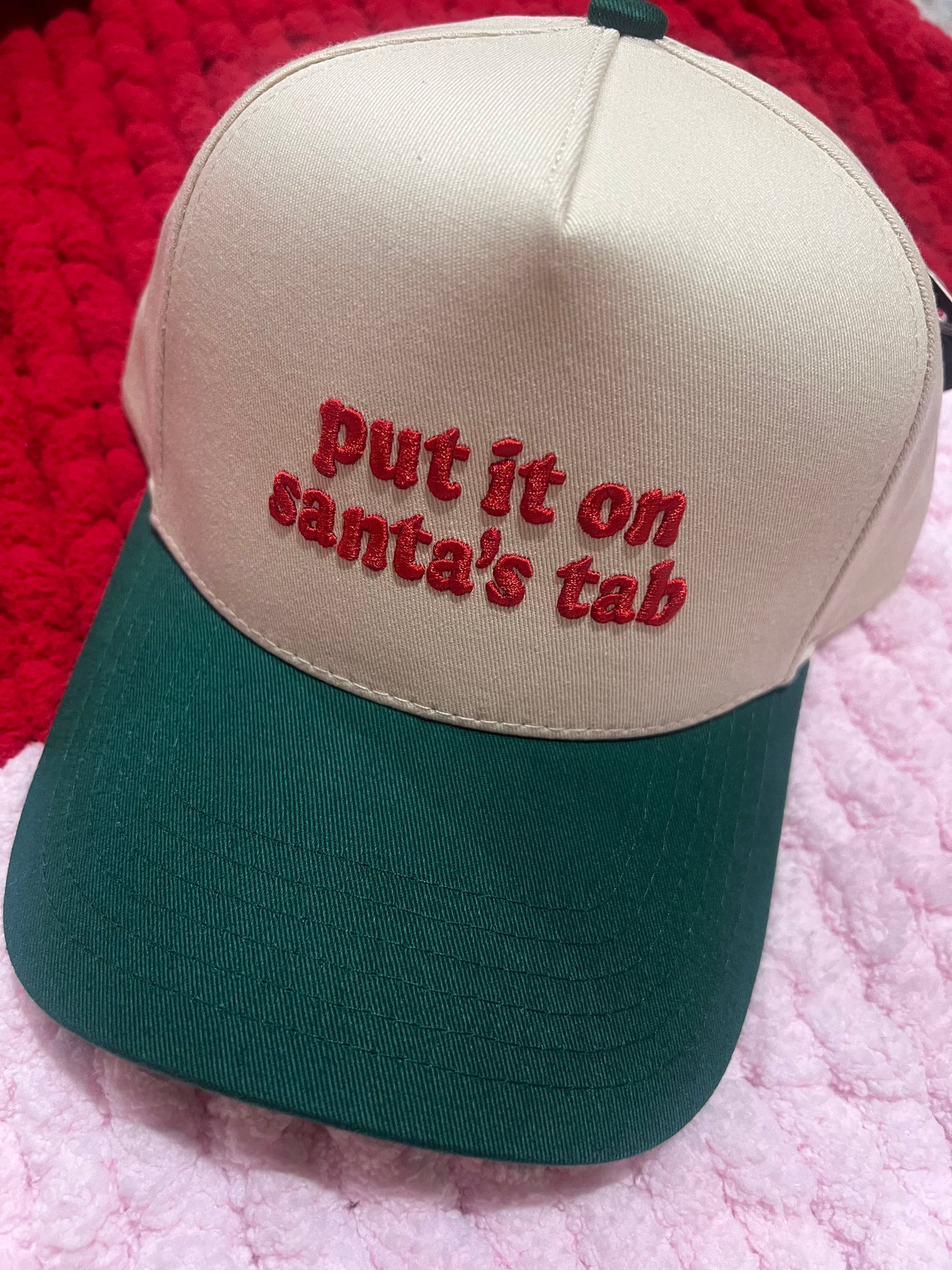 Put It On Santa’s Tab Hat & Santas Favorite
