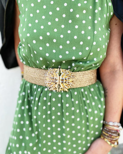 Last one! Green Polka Dot Size Small