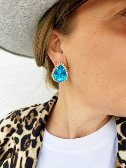 Shelby Earring -Ocean Blue