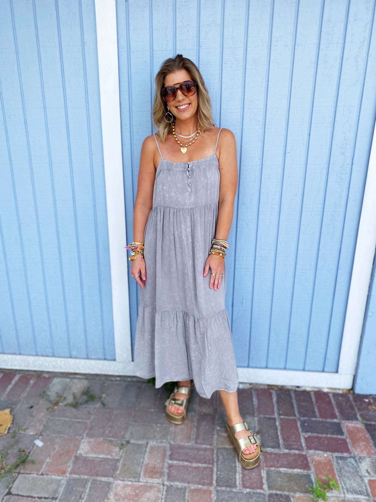 Tiered Midi Comfort Dress *FINAL SALE