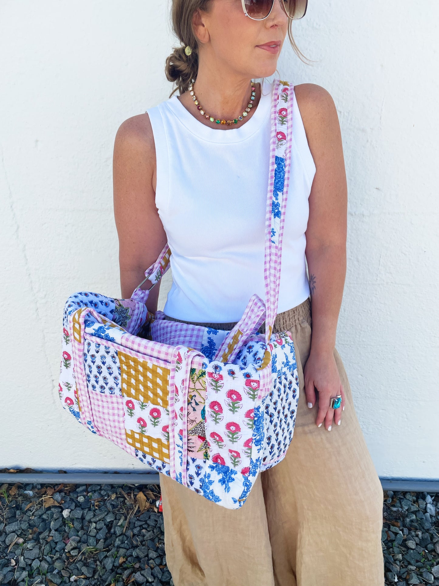 Patchwork Duffle Bag