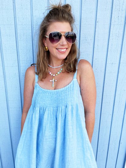 Maya Dress in Baby Blue