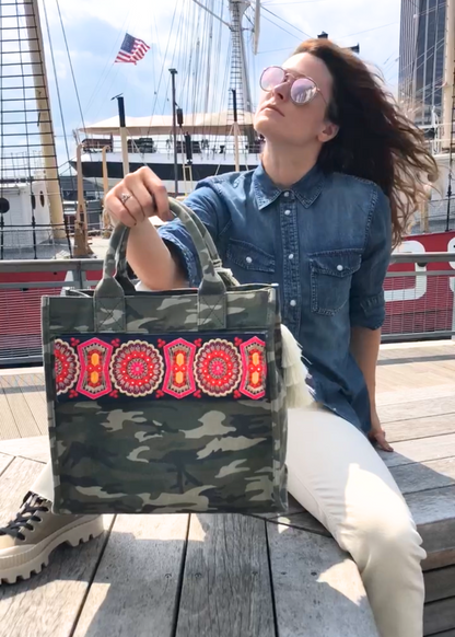 Future Green Camo Hamsa Bag