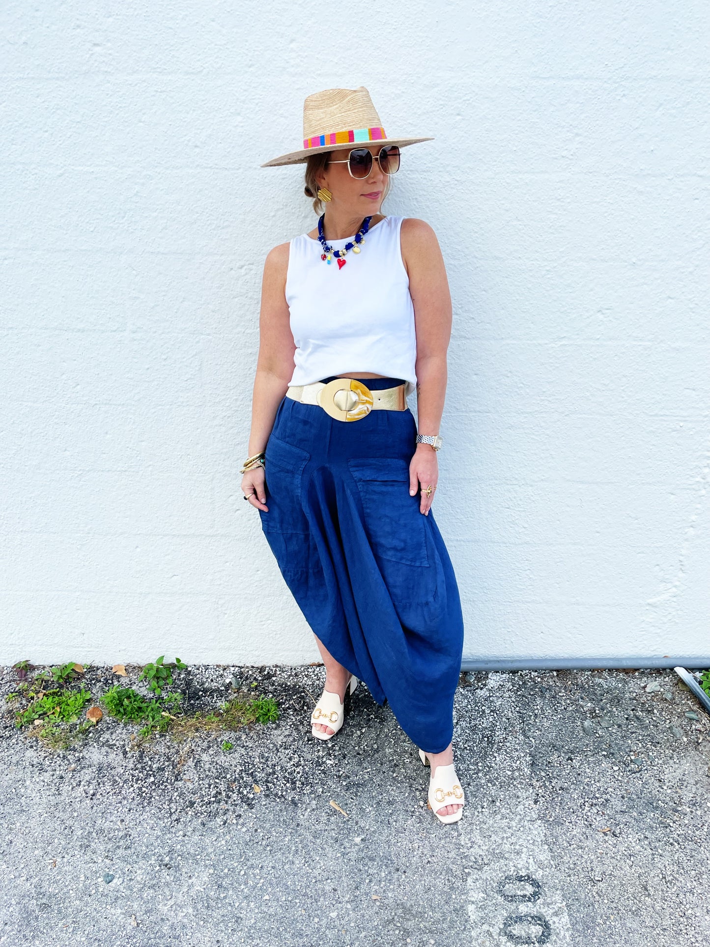 Pawley Skirt in DK Blue