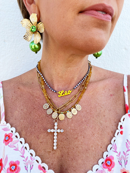 Carrie Earring in Green